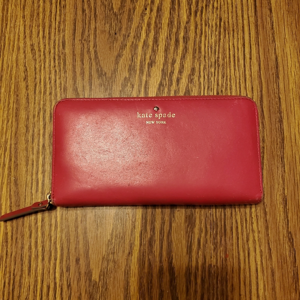 Kate Spade Pink Wallet Zip Around